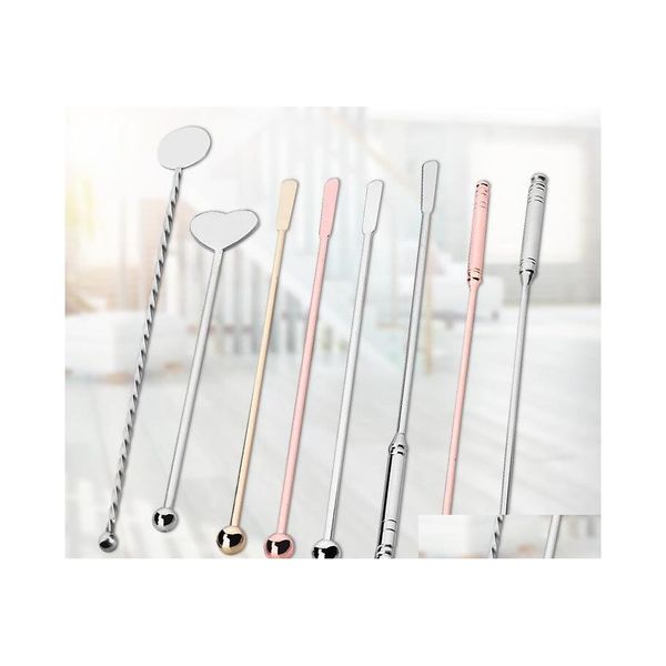 Ferramentas de barra Martini Cocktail Rod Rod 304 Aço inoxidável Decoração Dedação Droga Droga Droga Home Garden Kitchen Dining BA DHA3Q