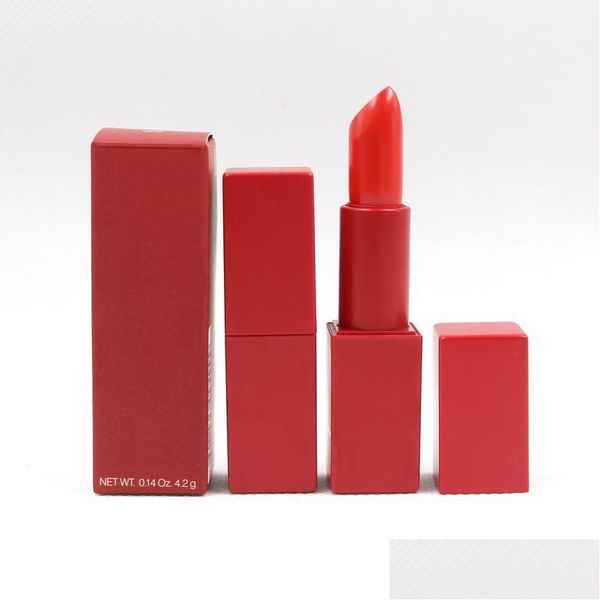 Lippenstift Make-up leuchtend rot Rouge A Levres Feuchtigkeitscreme Natur langlebig einfach zu tragen Make-up Lippenstift Drop Lieferung Gesundheit Schönheit Lippe Dhzrv