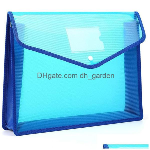 Einreichung liefert A4 A4 Plastic File Wallet Envelope Expanding Dateien Ordner Dokument Organizer Tasche wasserdicht