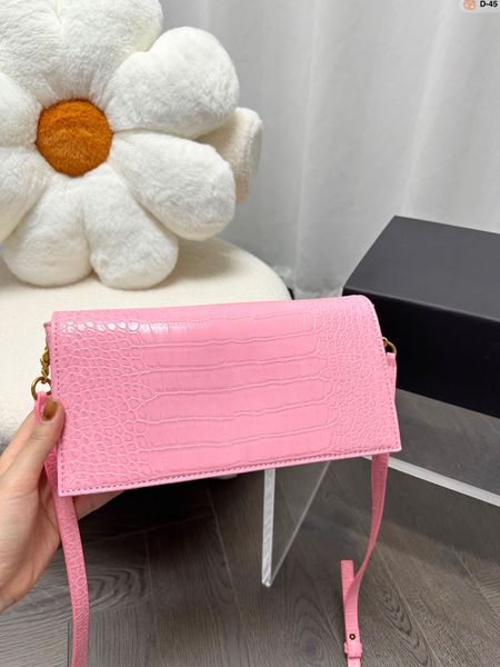 YS Luxurys Bags Women Clap Messenger Bag Classic Crocodile Designer Bags y Brand большой кошелек Lady Pink Hobo Сумочки маленькая тота