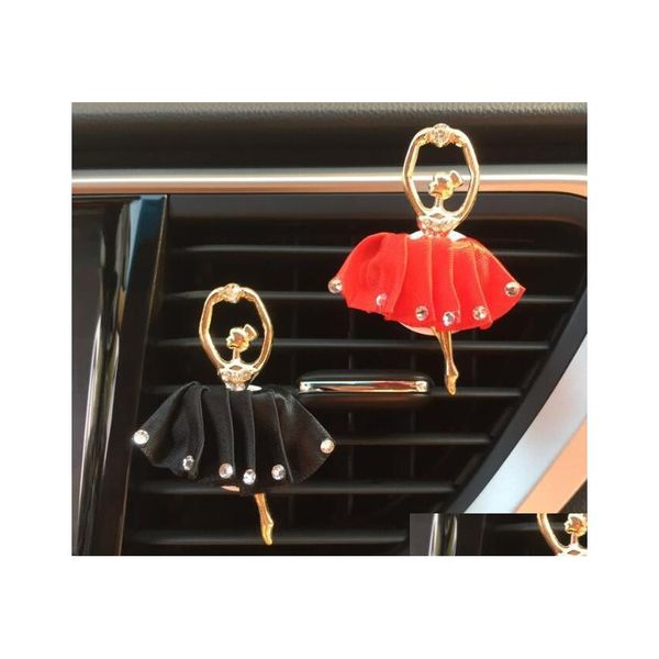 Diffusori di oli essenziali Ballet Girl Air Vent Clip Per Fragrance Freshener Dancing Aroma Decorazione Accessori Car Interior Drop Deli Dhspj