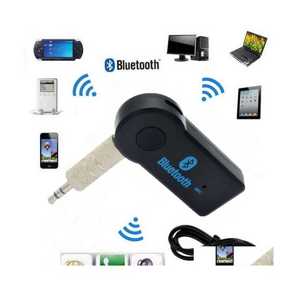 Bluetooth Car Kit Hands 3.5Mm Streaming Stereo Wireless Aux O Music Receiver Mp3 Usb V3.1 Aggiungi Edr Player Drop Delivery Cellulari Motore Dhwmm