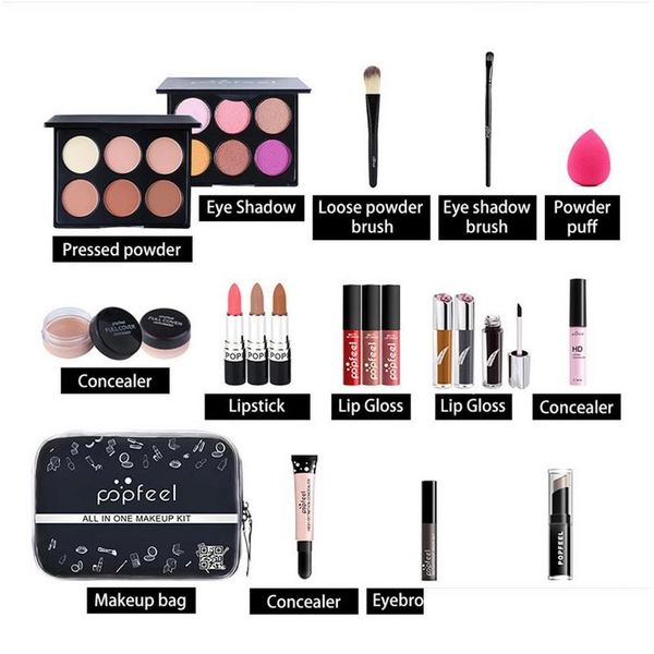 Set trucco Collezione Popfeel 20 pezzi per set Christmas Big Box Kit Drop Delivery Health Beauty Dhrst