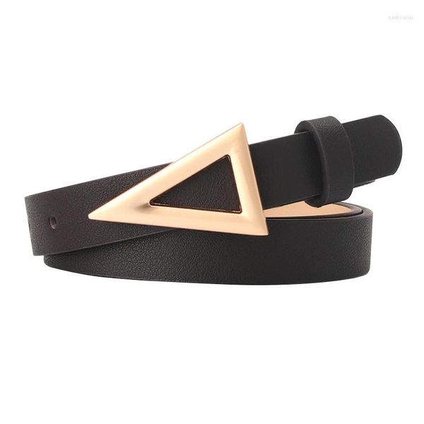 Cinture Cintura da donna Stile coreano Trendy Triangle Buckle Snap Fashion Abito versatile per le donne