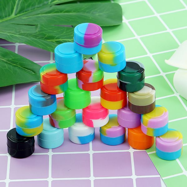 Bottiglie di stoccaggio 2ml YHSWE Accessori per fumatori in silicone Barattoli dab Contenitori per cera d'olio Pipa ad acqua Narghilè Bong