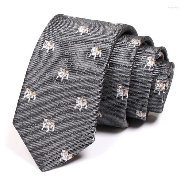 Бабочка высококачественная мужская серая 6см галстук для животных печать мужской модная формальная шейная костюма