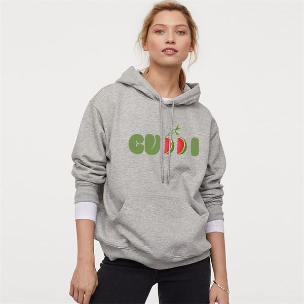 Felpa con cappuccio da uomo Frutta simpatica Lettere carino Spaccata con cappuccio con cappuccio a maniche lunghe Solido donna casual Ladies Top Fashion Streetwear Clothing 230110