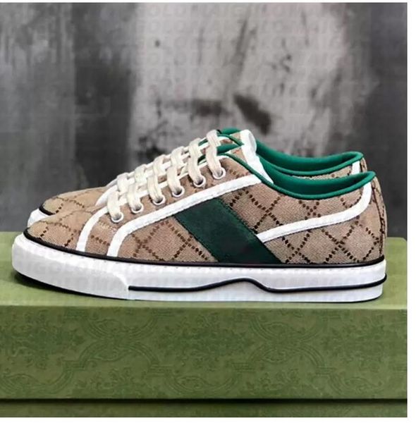 u g g çizme Tenis 1977 Canvas Günlük Ayakkabılar Luxurys Designers Bayan Ayakkabısı İtalya Yeşil Ve Kırmızı Web Şerit Kauçuk Taban Streç Pamuklu Düşük Üst marka Spor Ayakkabılar