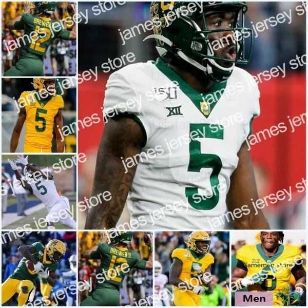 American College Football Wear NCAA College Baylor Bears Jersey de futebol Denzel Mims Jamycal Hasty John Lovett Gerry Bohanon Charlie Brewer II Chris Platt Fast Sell