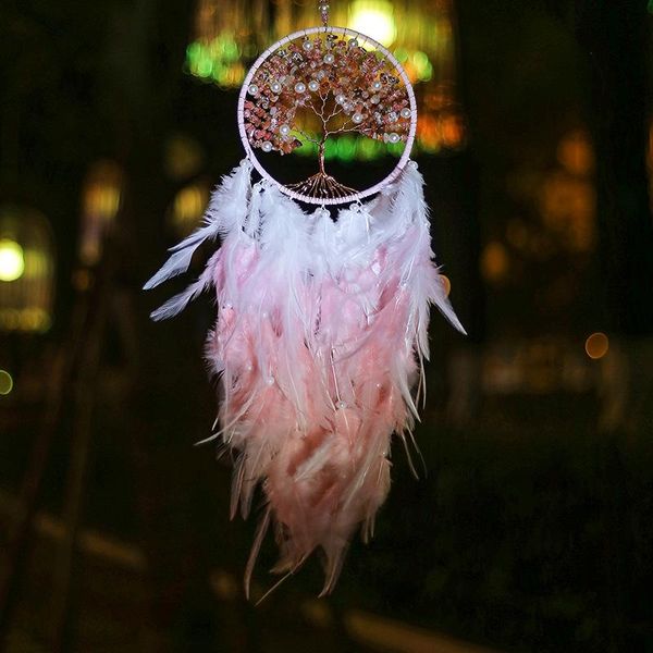 Декоративные фигурки объекты дерево жизни Dream Catcher Peather Peather Purple Pin