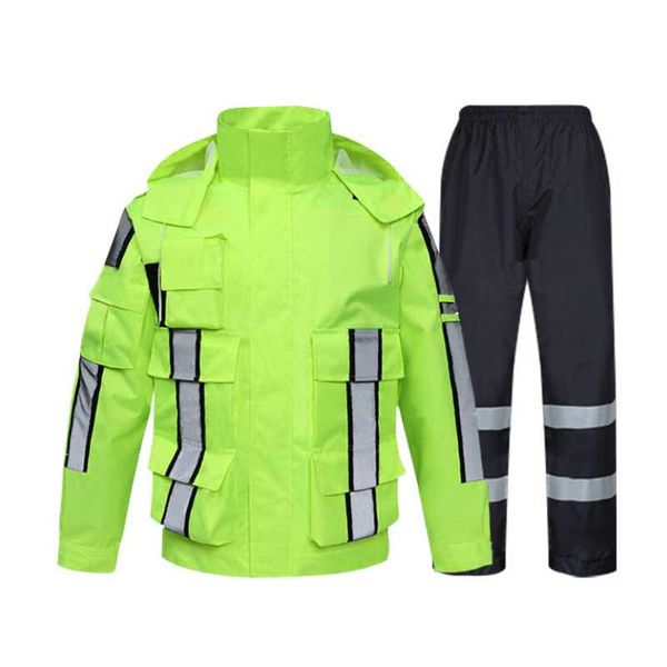 Regenschirme Mode Sport Regenmantel Männer Wasserdicht Anzug Motorrad Regen Jacke Poncho M-XXL