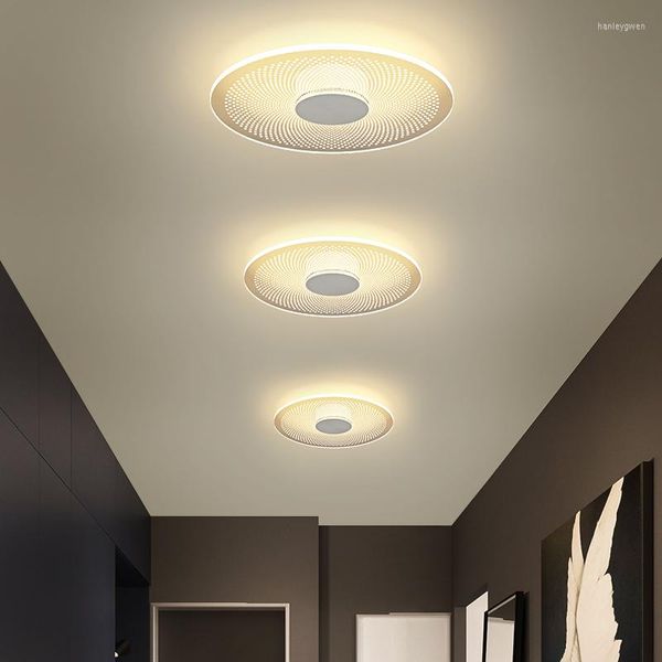 Luzes de teto Luz LED simples Modern 110V 220V Lâmpada para corredor do corredor da sala de estar Decoramento do quarto de jantar