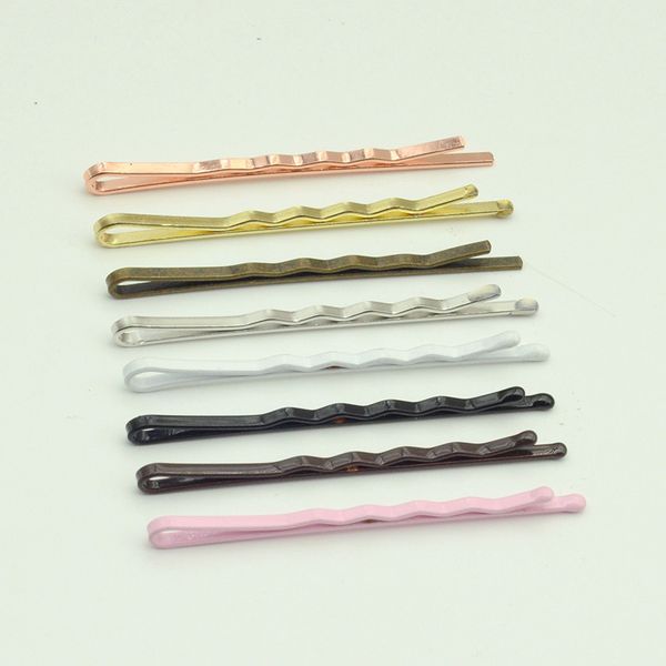 Clip per capelli Barrette 50pcs 2mm55 cm Pins in metallo a ondata Slide Slide Slim per accessorio per accessorio fai -da -te 230112