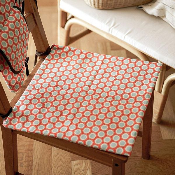Tecido de algodão em estilo japonês de travesseiro Four Seasons Bench Bench Student Housed Universal Chair Kining