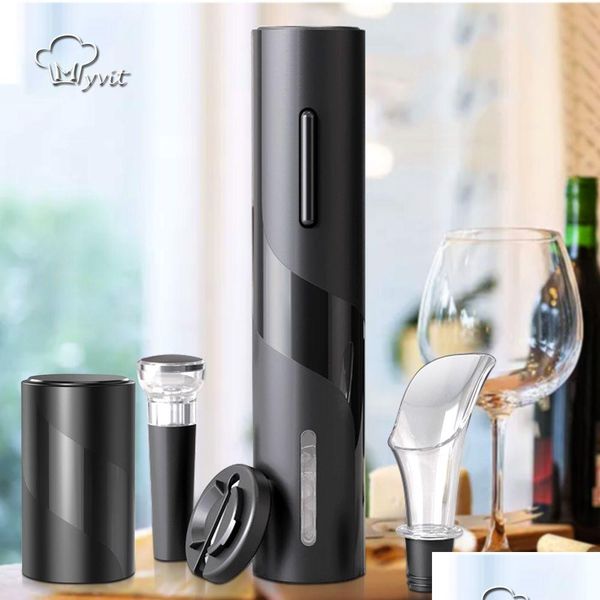 Apriscatole Apribottiglie elettrico Matic Cavatappi per birra Bottiglia ricaricabile Foil Cutter Kitchen Bar Può consegnare a casa Giardino Dinin Dhzhz