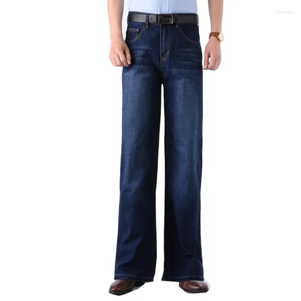 Calças masculinas 2023 Mens Big Boot Cut Leg Loo Cantura alta jeans Designer de jeans Classic Tamanho 28-40