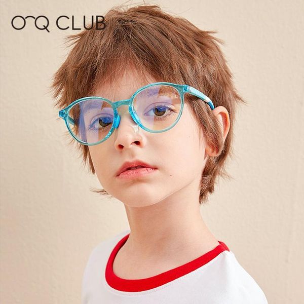 Солнцезащитные очки рамы O-Q Club Kids Glasses Рамки детские анти-синий свет компьютерные очки TR90 Удобные миопия оптические очки 5202