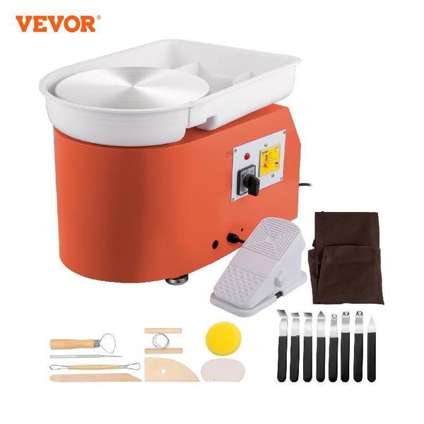 Zanaat Araçları Vevor Elektrikli Pottery Tekerlek Makinesi 28cm 350W Manuel Sap Pedalı Okul Seramik Kil Çalışma Diy Sanat Craft 230111