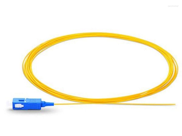 Fibra Ottica Attrezzature 50 pz/lotto 1 M/1.5 M/2 M Singlemode Simplex PVC 0.9mm SC/UPC Treccia