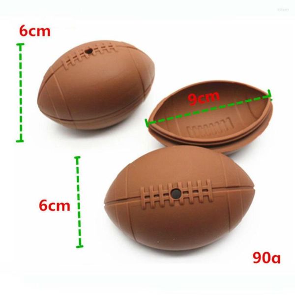 Moldes de cozimento Bandeja de gelo Cubo de molde 3D Cor de silicone aleatório Hóquei Rugby Football Bar Whisky