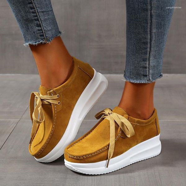 Scarpe eleganti nqyw sneaker autunnali donne che corrono esterni a pizzo traspirante con lana spessa scarpa casual di fondo di grandi dimensioni 35-43