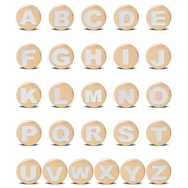 Acess￳rios para pe￧as de sapatos Bling Gold Letter Charms para Croc Sandals Decoration Alphabet Caracteres ABCZ Sapatos Diy Pins Boy Girl Adolescentes M Otwrd