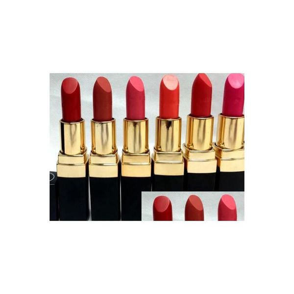 Rossetto Rossetti Nuovi cosmetici Trucco Rossetto Labbra Stick Matte Durevole Non facile da decolorare Clarinetto 40 Colore per opzione Drop Deli Dhevl