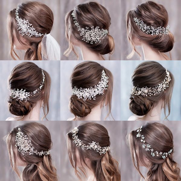 Gioielli per capelli da sposa Accessori di lusso per le donne Fasce per fiori Sposa Tiara Fascia per capelli Fascia per capelli 230112