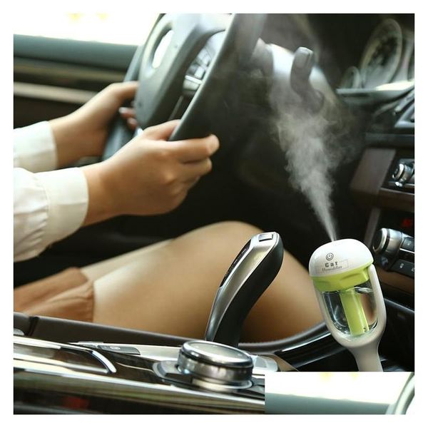 Weihrauch Tropfen Luft Aroma Auto Ätherisches Öl Diffusor Luftbefeuchter Luftreiniger Nebel Maker Pro 12 V 1,5 W 4 Farben 50 ml Lieferung Gesundheit Schönheit Dhy2U