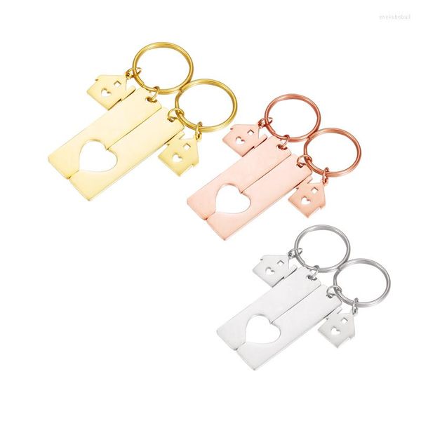 Keychains fnixtar 10pairs espelhos polimento de aço inoxidável pingente de coração de aço inoxidável para feminino para homens para homens