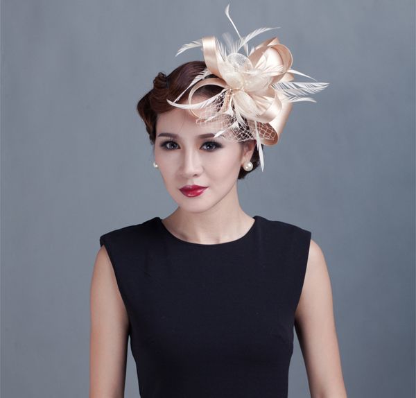 Braça Brand Fashion Woman Floral Sinamay Acessórios para cabelos
