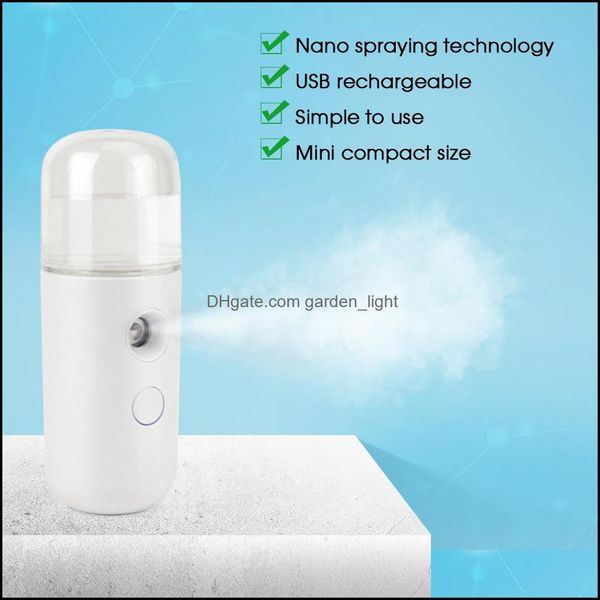 Diffusori di oli essenziali Mini Nano Portatile Usb Diffusore di alcol spruzzatore Hine Mist Steamer Disinfettante Disinfettante Uso domestico Per Cool Otnsk