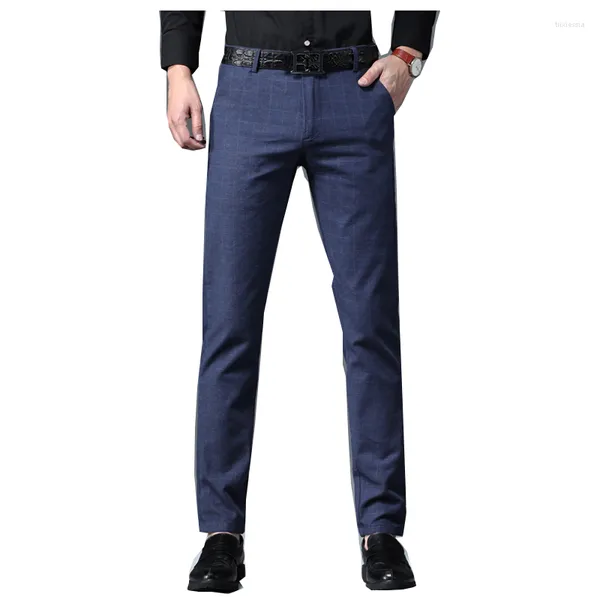 Pantaloni da uomo stile jeans da uomo bootcut business casual svasato abito formale bianco taglia 28-37