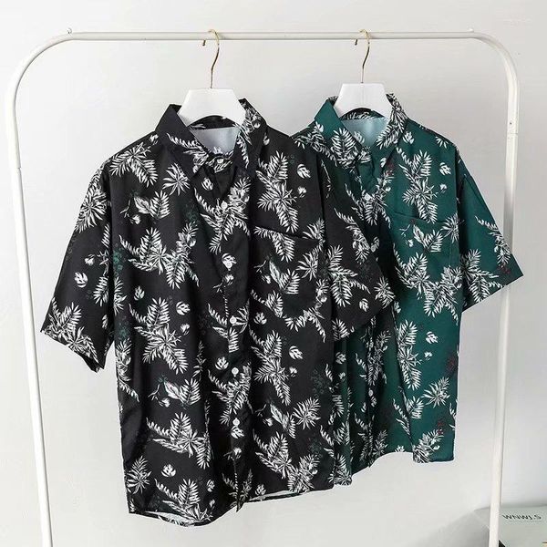 Männer Casual Hemden Hohe Qualität Voll Gedruckt Tropical Männer Sommer Hawaii Stil männer Strand Für Mann Kurzarm