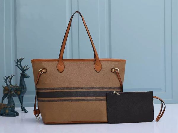 Klassische Handtasche, Designer-Umhängetaschen, Damen, lässig, für Reisen, große Kapazität, Einkaufstasche, Pendel-Einkaufstasche, PU-Material, 2-teiliges Set, Geldbörsen, modische Handtaschen, Geldbörse