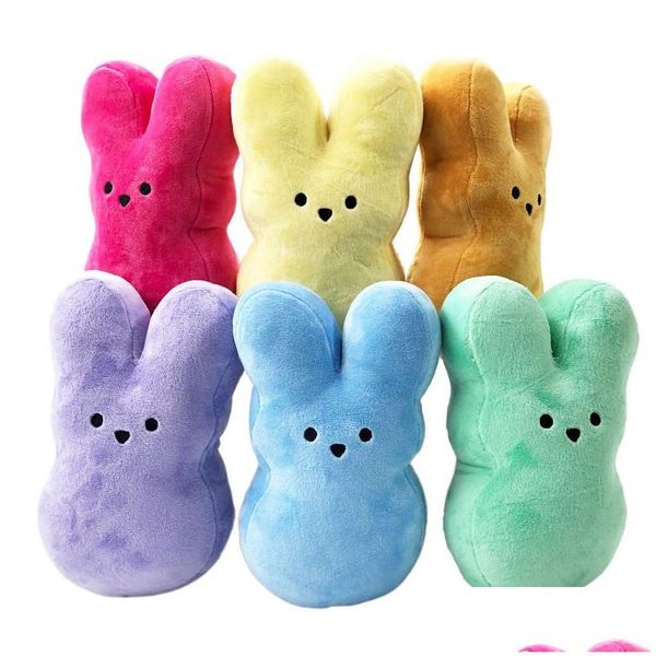 Favor Favor Favor Presentes de P￡scoa 15 cm Peep Palhhed Plush Toy Bunny Rabbit Mini for Kids 0103 Drop Delivery Home Garden Festive Supplies Evento