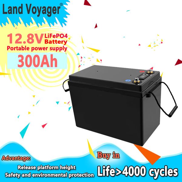 Land Voyager 12.8V LiFePO4 battery 12V 100Ah 120Ah 150Ah 180Ah 200Ah 280Ah 300Ah Grade A batteries pack is suitable for outdoor camping and picnic power generation