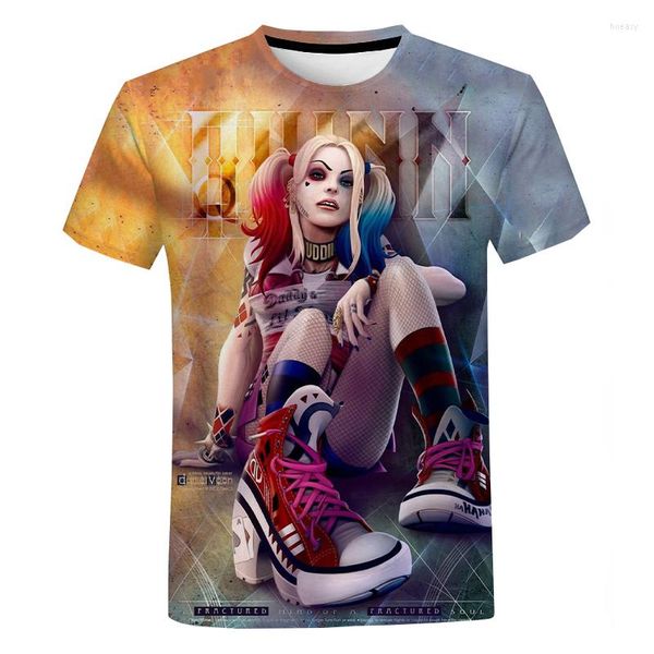 Magliette maschili modella il tema del film Tema 3D Summer Sump Short Short Round Neck Men and Women stesso t-shirt sportivo