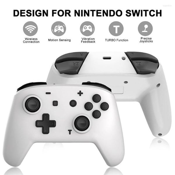 Controller di gioco Controller wireless Bluetooth per Switch Pro PC Smart Phone Tablet Steam Android NS Console Joystick Gamepad