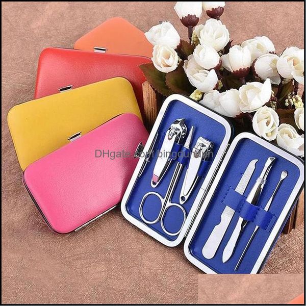 Party Favor 6 Pcs / Set Coupe-Ongles Kit Cutters Outils Ciseaux Légers Pince À Cils Oreille Pick Manucure Ensembles Cadeaux Wll344 Drop De Otpci