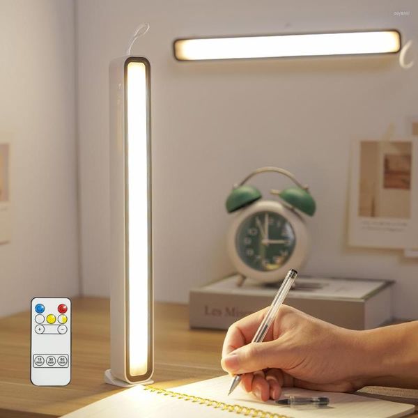 Lâmpadas de mesa Lâmpadas recarregáveis ​​Desk USB LUZES LED LUZES ESCAPTING DIMING PENANTE ALIMENTAÇÃO MAGNÉTICA NOITE