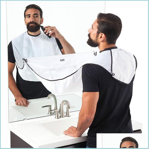 Outros banheiros de banho suprimentos de 120x80cm homem banheiro avental masculino barba preta barba