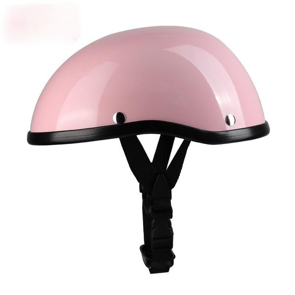 Мотоциклетные шлемы ретро -шлем Scooter Half -ickling Semihelmet Summer Pink Red Women Light Riding Pedal тыква 0315