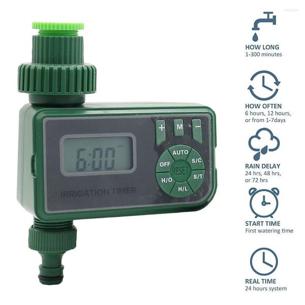 Equipamentos de rega eletrônica automática LCD Exibir timer de água com capa à prova d'água Kit do controlador de sistema de irrigação agrícola