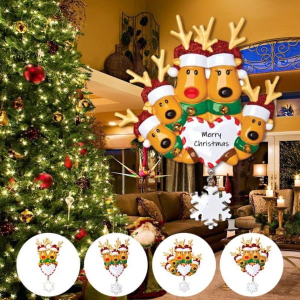 Decorações de Natal Ornamento da família de inverno