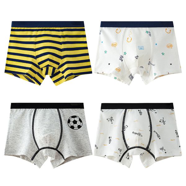 Höschen HH 2 Stück Jungen Unterhosen Kinder Cartoon Gestreifte Baby Unterwäsche Boxer Kinder Baumwolle Komfort Für Teenager 230111