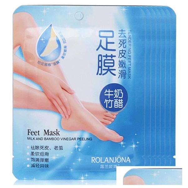 Andere Make-up 3Packsis6Pcs Rolanjona Fußmaske Baby Fuß Peeling Erneuerung Entfernen abgestorbene Haut Glatte Peeling Socken Pflege für Drop Deli Dh1Zx