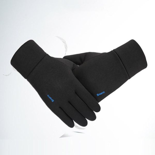 Guanti da ciclismo Autunno Inverno Caldi per uomo e donna Sport all'aria aperta Touch screen antiscivolo Peluche Guanti da sci impermeabiliCiclismo