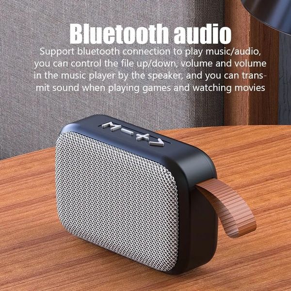 Altoparlante in tessuto Connessione wireless Bluetooth Sport all'aria aperta portatile Audio Stereo Supporto Tf Card Cellulare universale