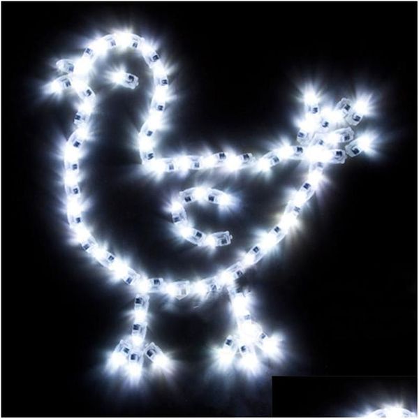 Decorazione per feste 1000 Pz / lotto Luci a palloncino a led Flash Lampade a sfera per lanterna di carta Bianco Mticolor Matrimonio Natale Luce Lz0843 Dro Dh4Fn
